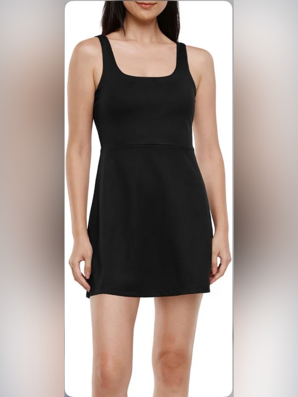 GapFit Women's Active Tank Dress with Pocketed Inner Liner